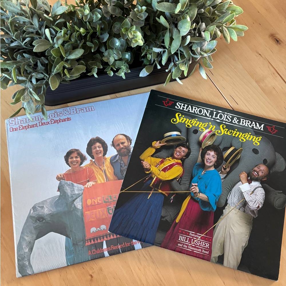 “Sharon, Lois & Bram” Set of 2 Vinyl Records